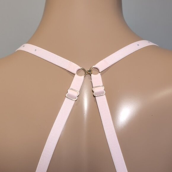 La Senza Beyond Sexy Push Up Metallic Lace Caged Convertible Underwire 34C - Picture 8 of 16